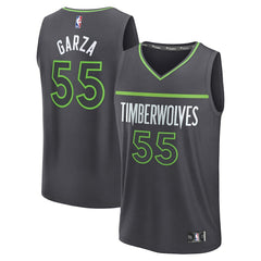 Luka Garza Minnesota Timberwolves Fast Break Replica Player Jersey Statement Edition Charcoal | Fanatics outlet