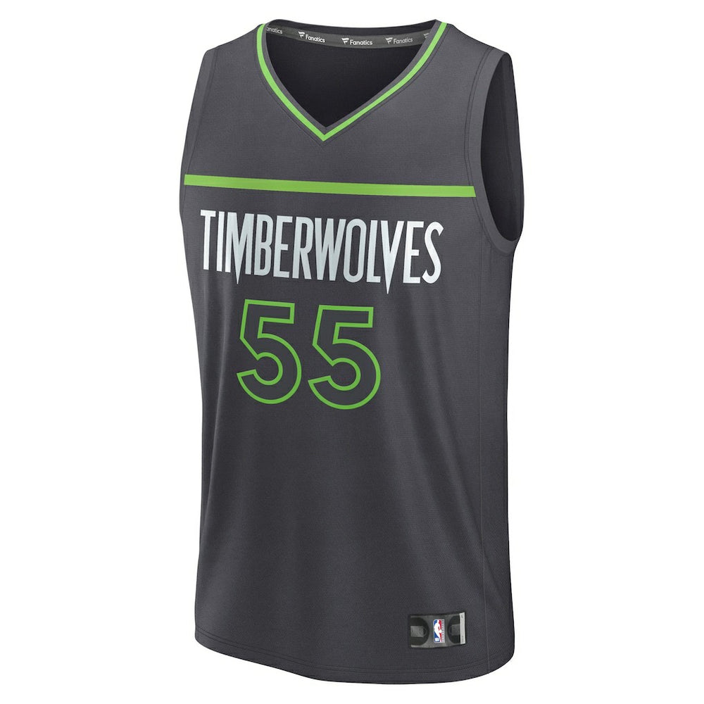 Luka Garza Minnesota Timberwolves Fast Break Replica Player Jersey Statement Edition Charcoal | Fanatics outlet