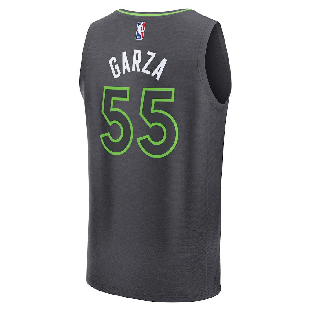 Luka Garza Minnesota Timberwolves Fast Break Replica Player Jersey Statement Edition Charcoal | Fanatics outlet