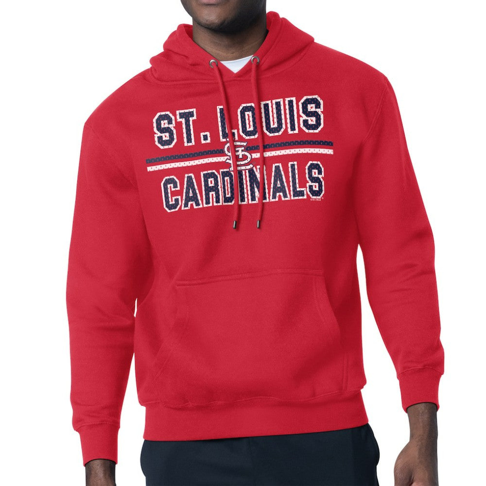 St. Louis Cardinals Starter Team Mesh Print Graphic Pullover Hoodie - Red - MLB Online