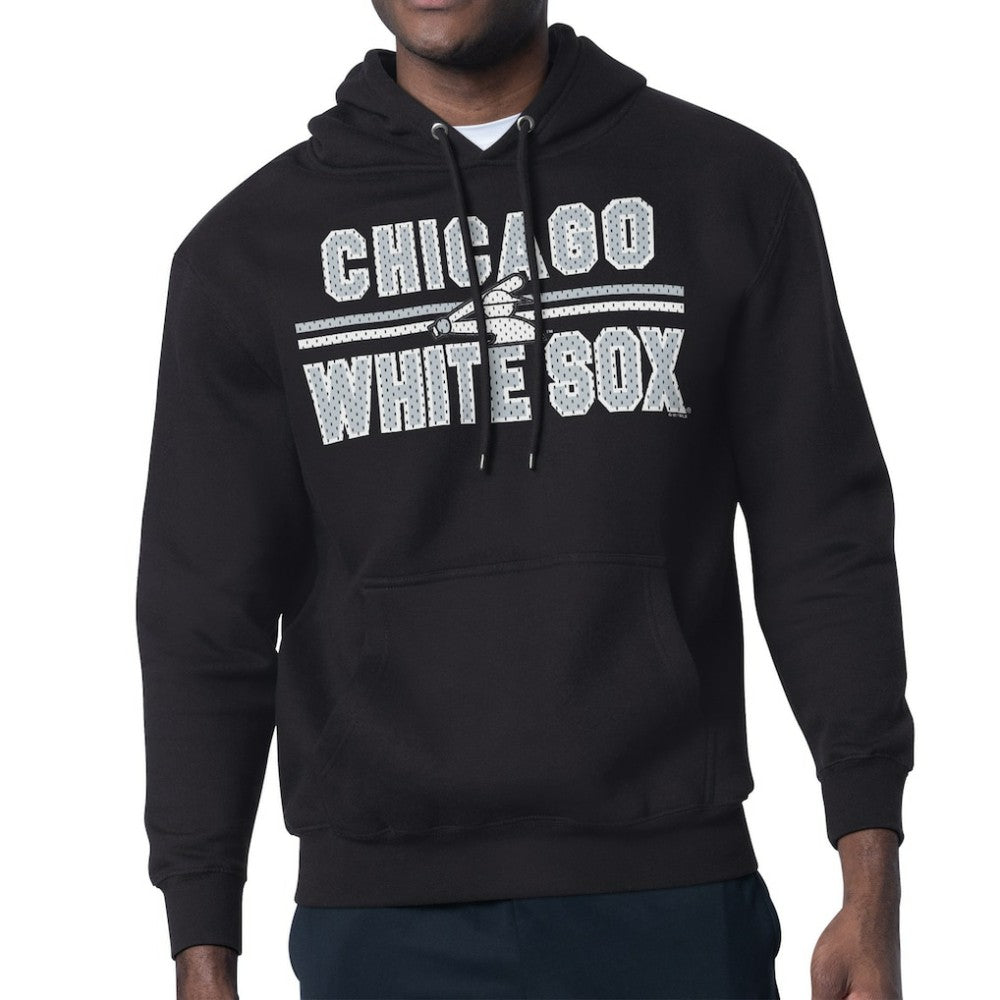 Chicago White Sox Starter Team Mesh Print Graphic Pullover Hoodie - Black - MLB on Sale