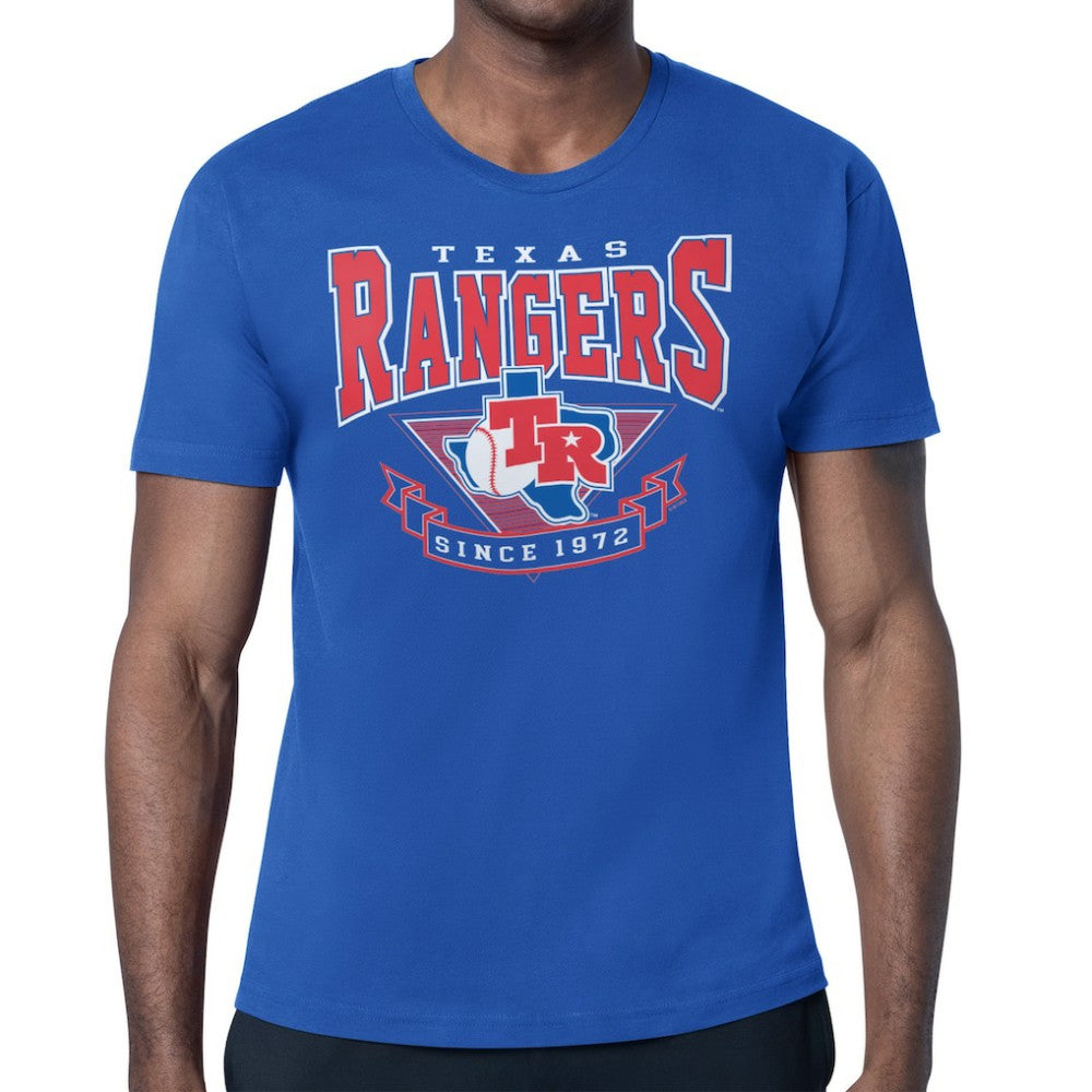 Texas Rangers Starter ‘80s Inspired T-Shirt - Royal - MLB Discount