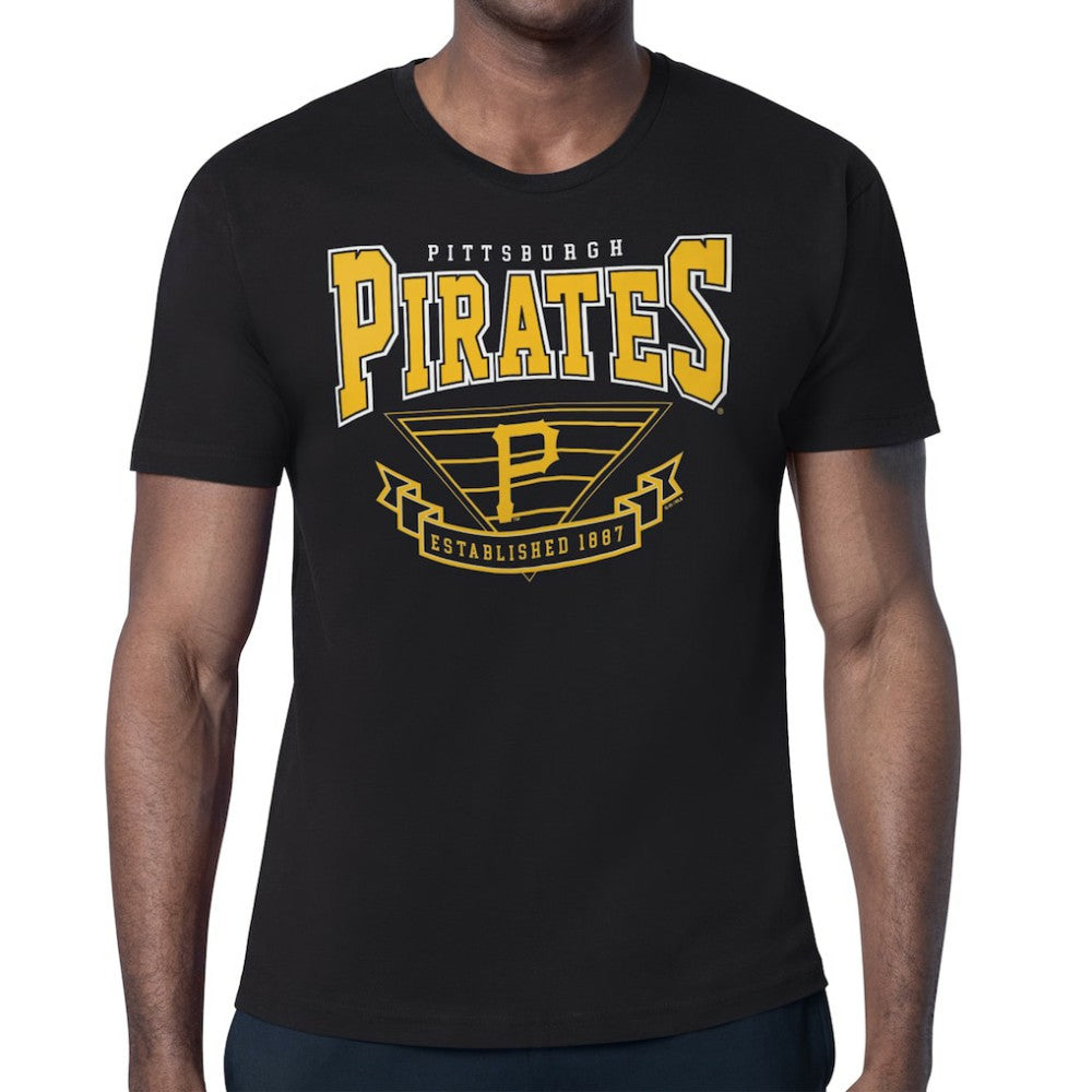 Pittsburgh Pirates Starter ‘80s Inspired T-Shirt - Black - MLB Lifestyle
