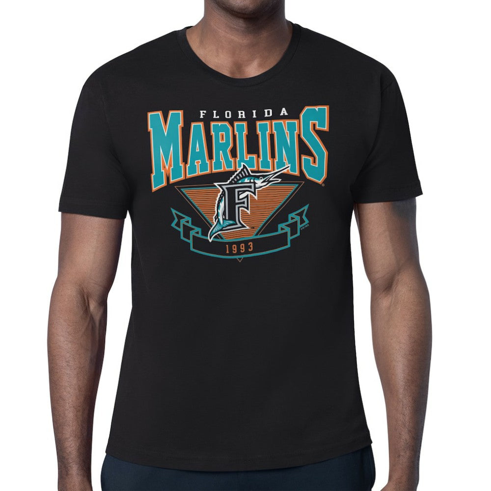Florida Marlins Starter ‘80s Inspired T-Shirt - Black - MLB on Sale