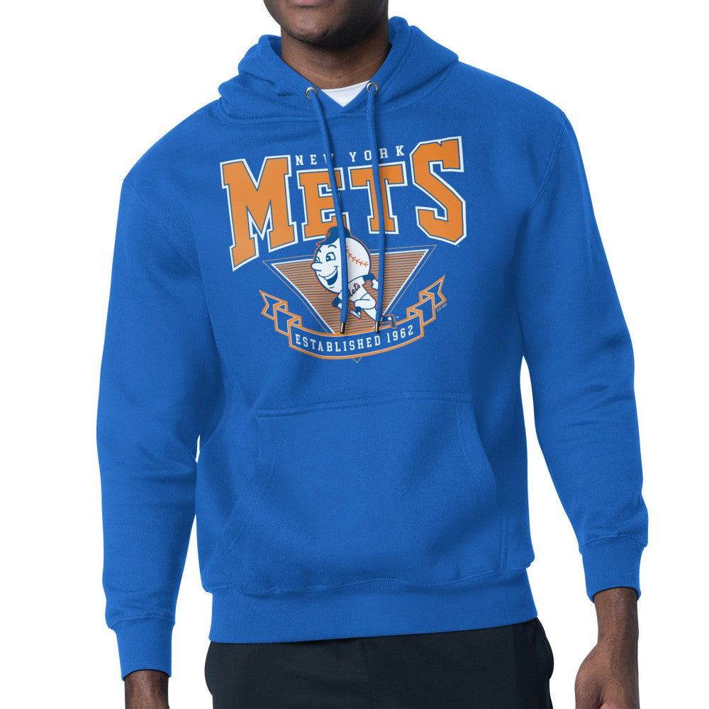 New York Mets Starter 80's Inspired Team Fleece Hoodie - Royal - MLB Sale