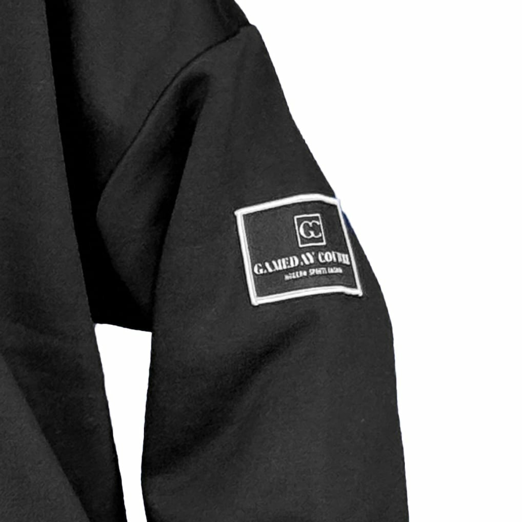 Pittsburgh Steelers Gameday Couture Women's Oversized Players Only Black Label Pullover Sweatshirt Black