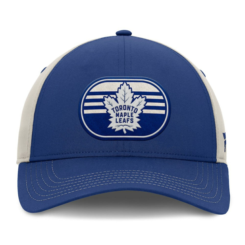 Toronto Maple Leafs Fanatics 2025 Stanley Cup Playoffs Locker Room Trucker Adjustable Hat - Blue/Gray - NHL 202986019