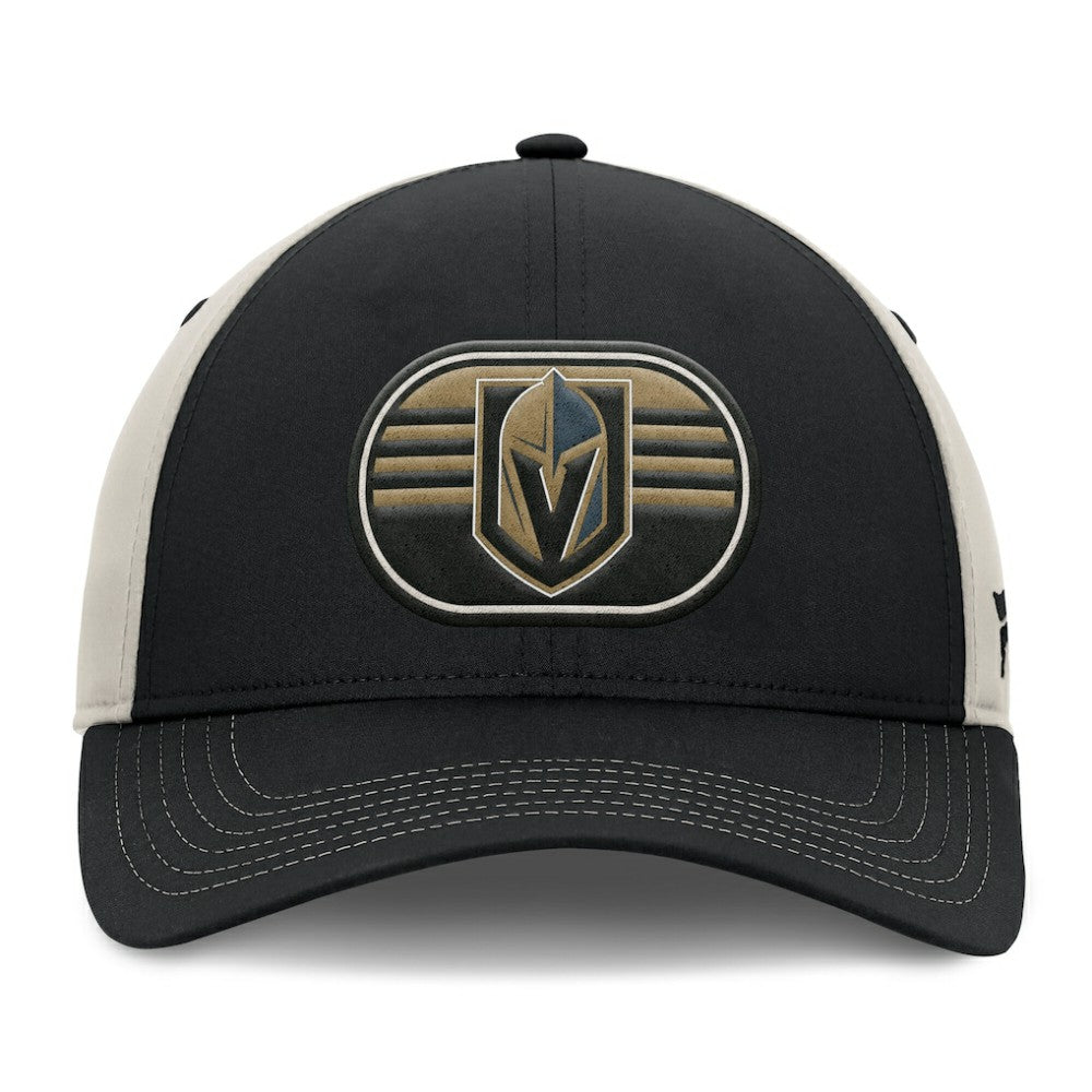 Vegas Golden Knights Fanatics 2025 Stanley Cup Playoffs Locker Room Trucker Adjustable Hat - Black/Gray - NHL 202986024