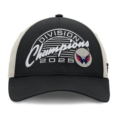 Washington Capitals Fanatics 2025 Metropolitan Division Champions Locker Room Adjustable Hat - Black/Gray - NHL 202986055