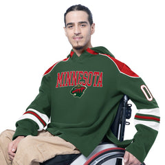 Minnesota Wild G-III Sports by Carl Banks Adaptive Wear Lord Stanley Hooded Long Sleeve Sweatshirt - Green - NHL 202986071