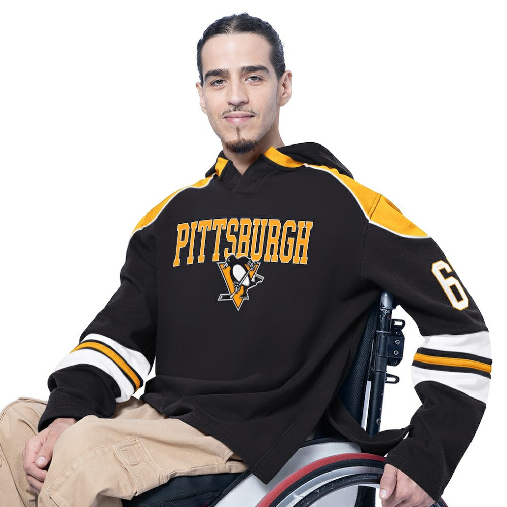 Pittsburgh Penguins G-III Sports by Carl Banks Adaptive Wear Lord Stanley Hooded Long Sleeve Sweatshirt - Black - NHL 202986072