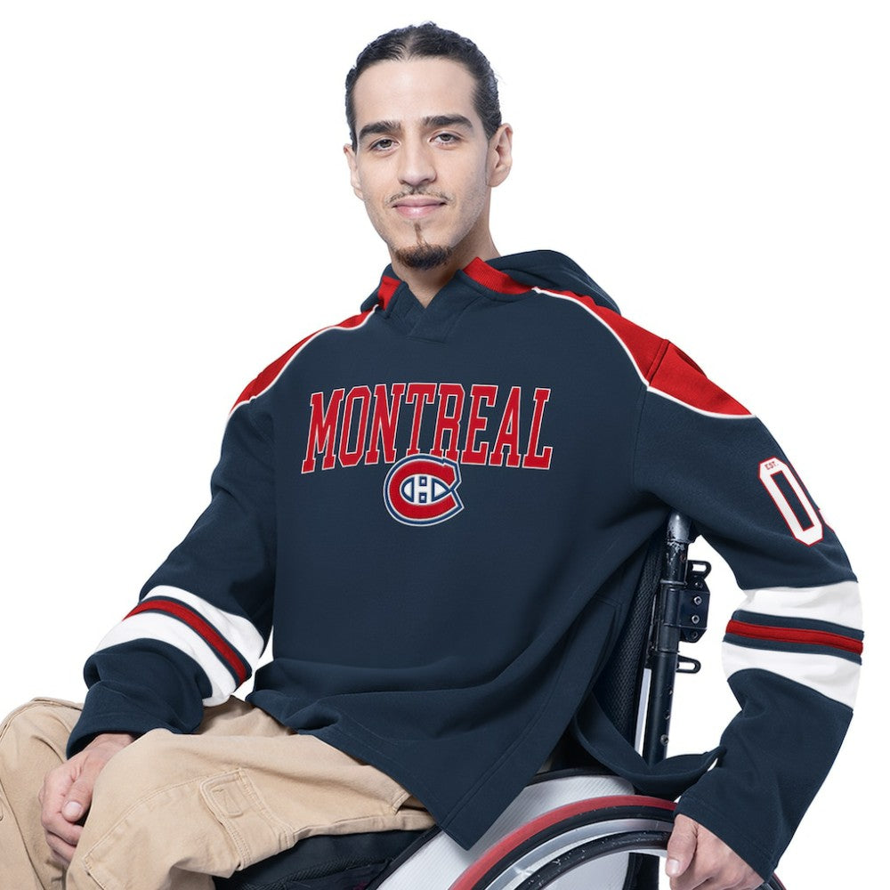 Montreal Canadiens G-III Sports by Carl Banks Adaptive Wear Lord Stanley Hooded Long Sleeve Sweatshirt - Navy - NHL 202986081