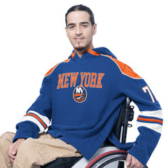 New York Islanders G-III Sports by Carl Banks Adaptive Wear Lord Stanley Hooded Long Sleeve Sweatshirt - Royal - NHL 202986084