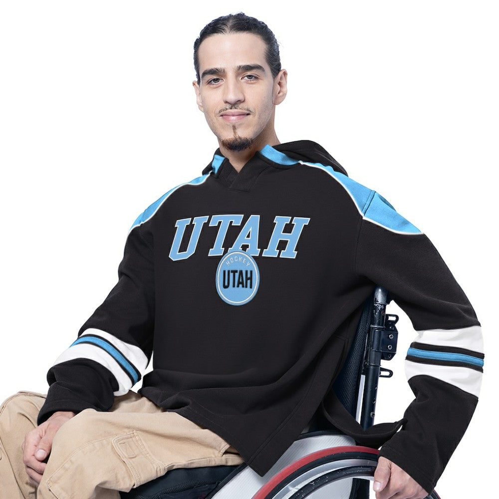 Utah Mammoth G-III Sports by Carl Banks Adaptive Wear Lord Stanley Hooded Long Sleeve Sweatshirt - Black - NHL 202986085