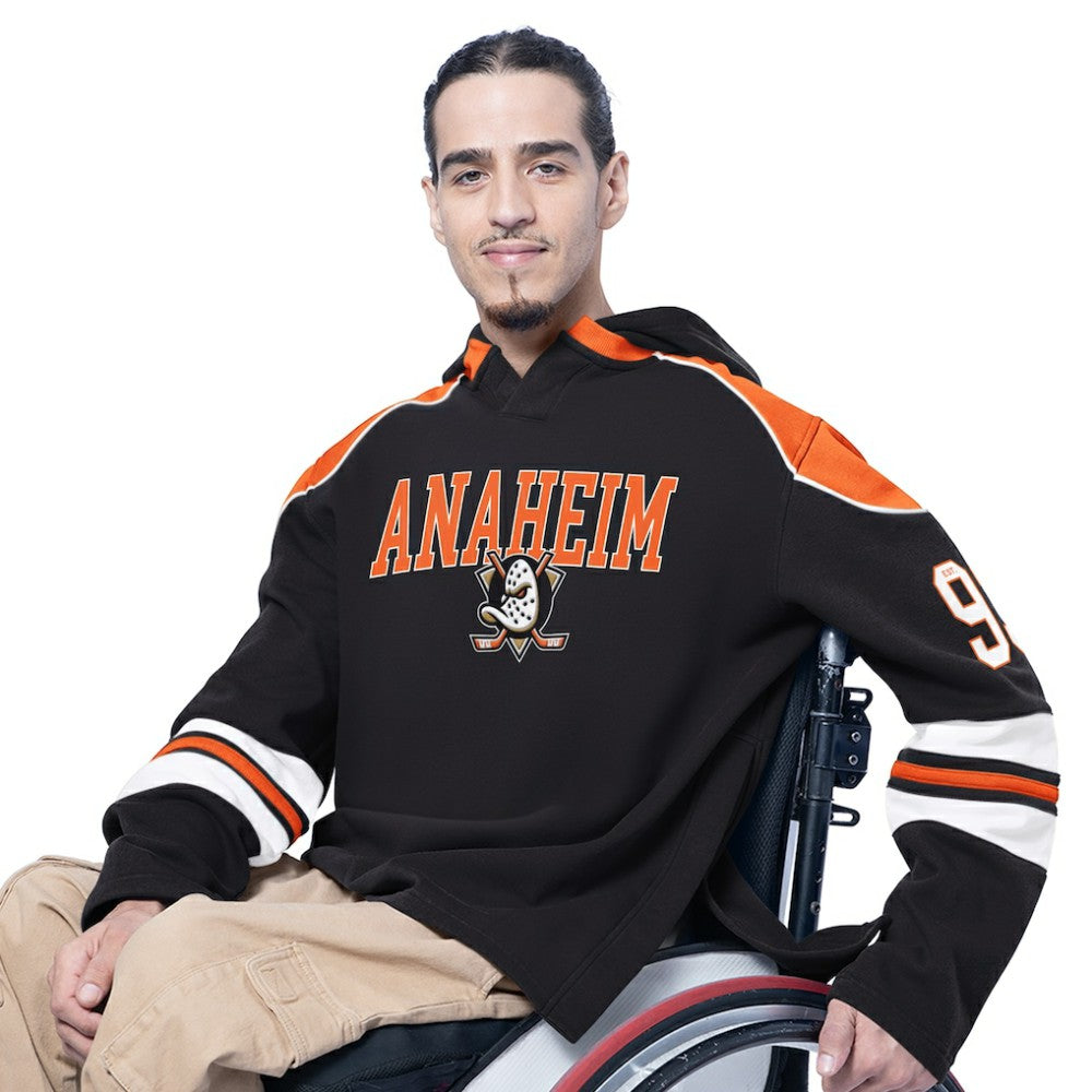 Anaheim Ducks G-III Sports by Carl Banks Adaptive Wear Lord Stanley Hooded Long Sleeve Sweatshirt - Black - NHL 202986090
