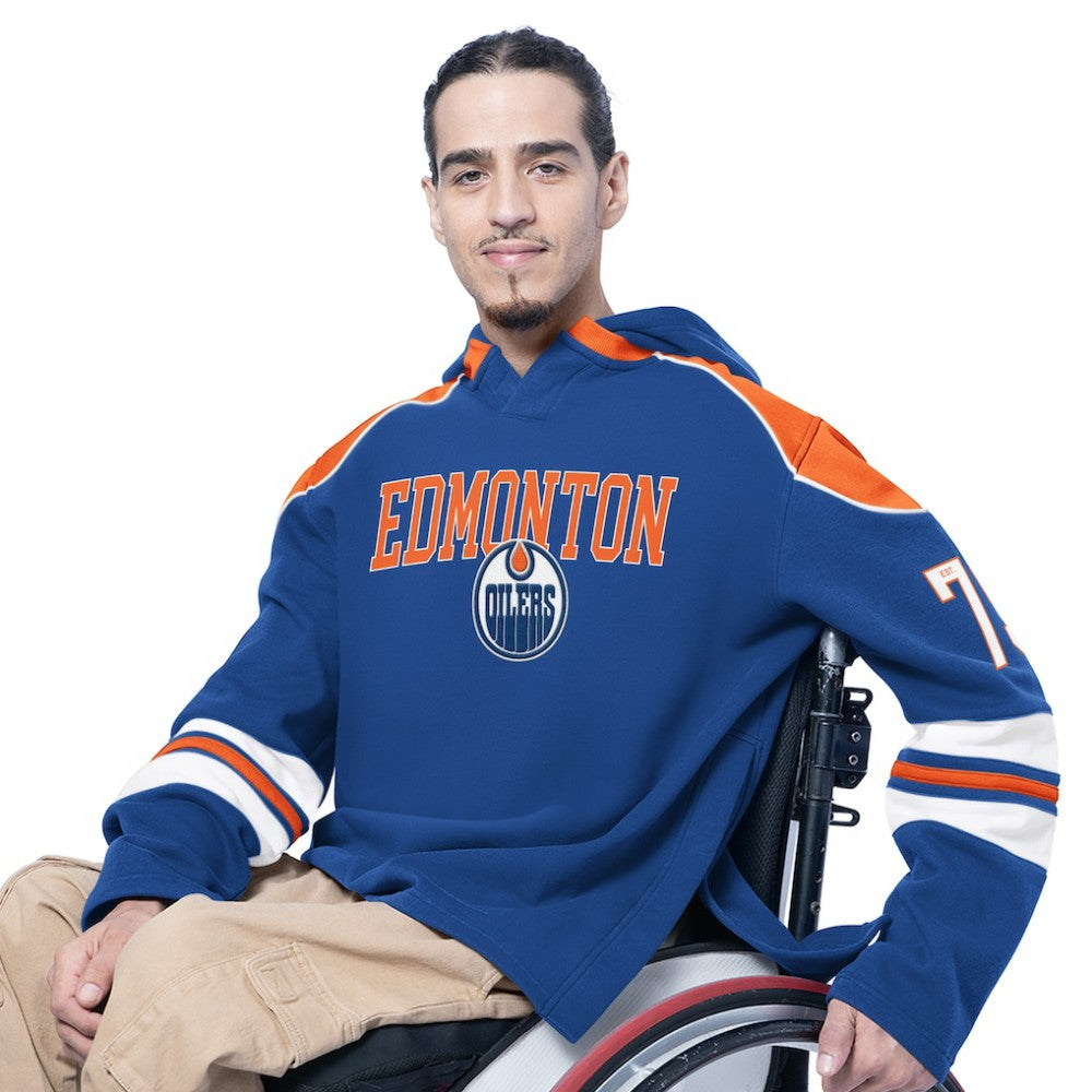 Edmonton Oilers G-III Sports by Carl Banks Adaptive Wear Lord Stanley Hooded Long Sleeve Sweatshirt - Royal - NHL 202986094