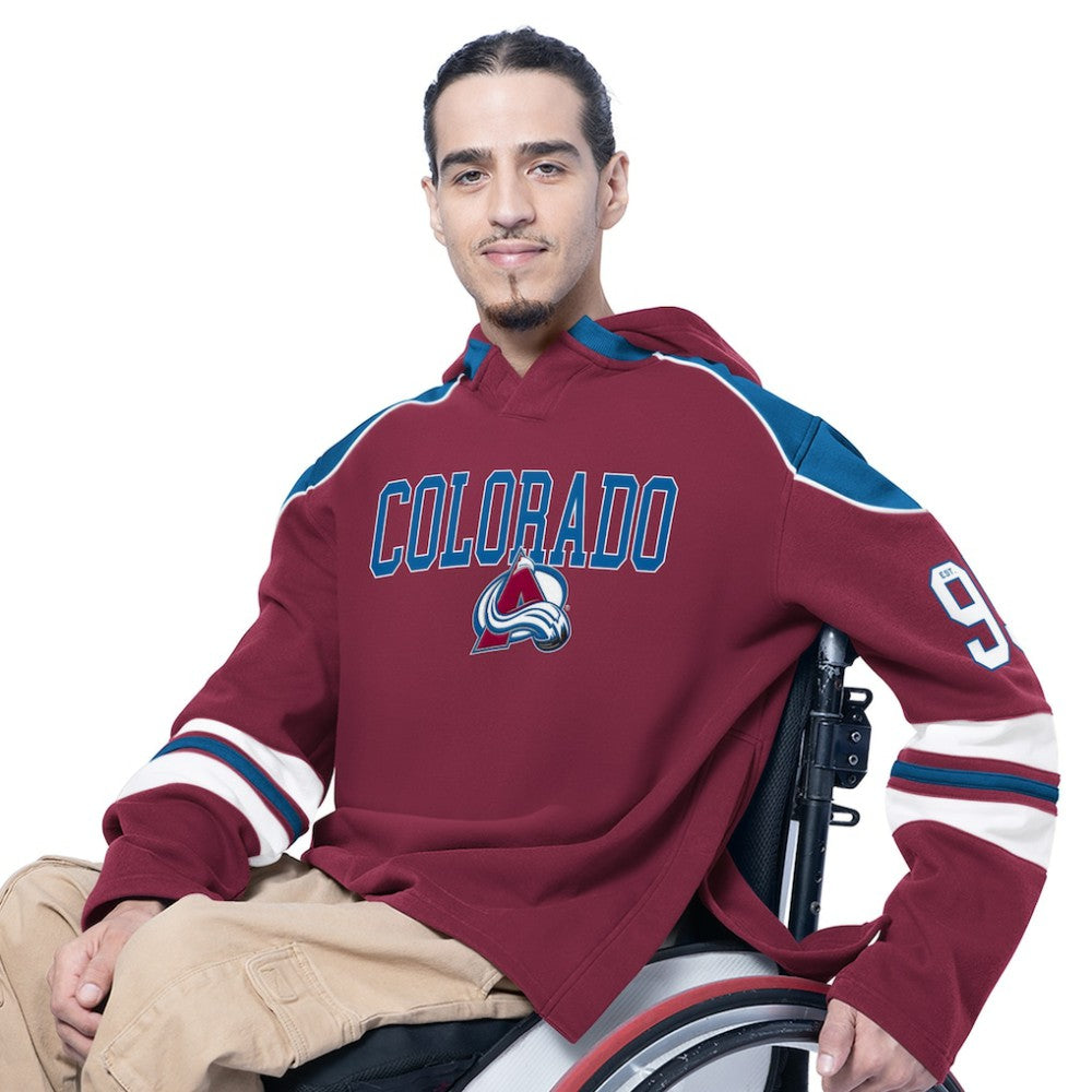 Colorado Avalanche G-III Sports by Carl Banks Adaptive Wear Lord Stanley Hooded Long Sleeve Sweatshirt - Burgundy - NHL 202986095
