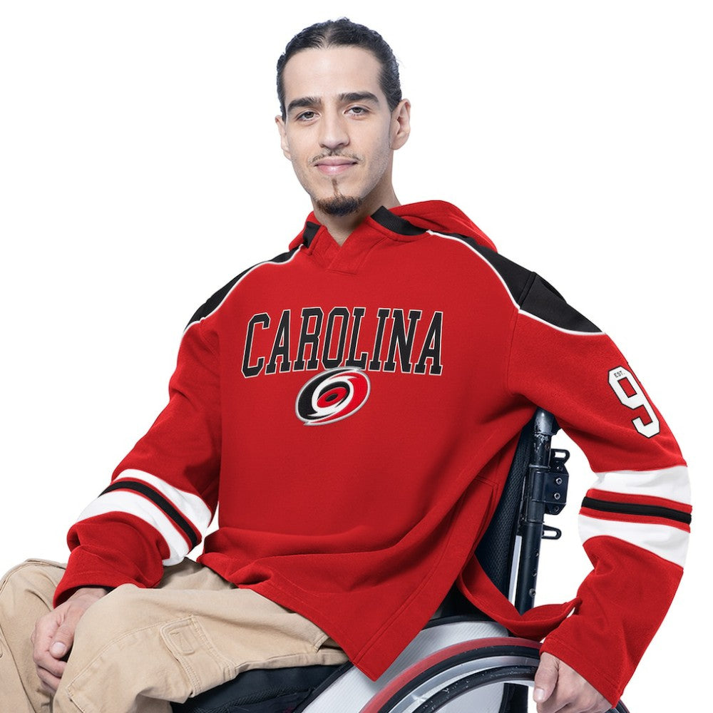 Carolina Hurricanes G-III Sports by Carl Banks Adaptive Wear Lord Stanley Hooded Long Sleeve Sweatshirt - Red - NHL 202986099