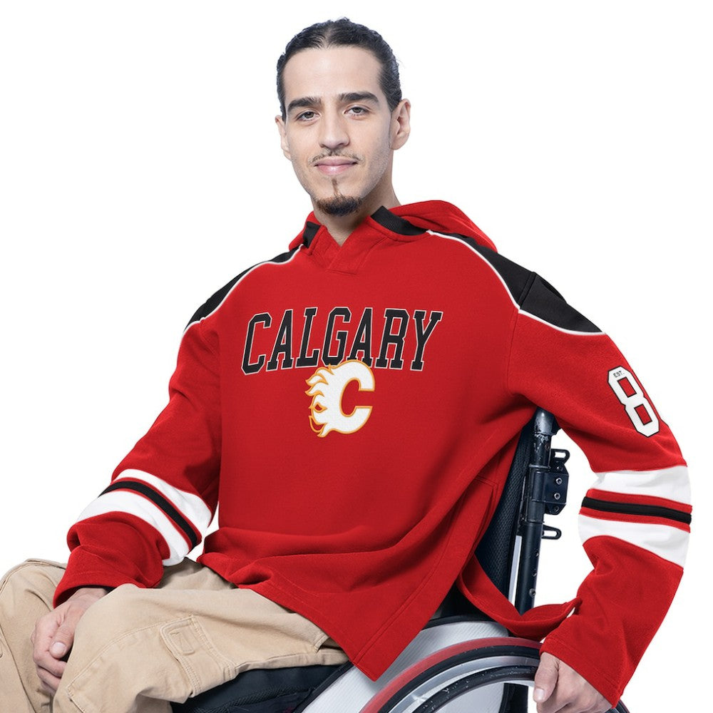 Calgary Flames G-III Sports by Carl Banks Adaptive Wear Lord Stanley Hooded Long Sleeve Sweatshirt - Red - NHL 202986100