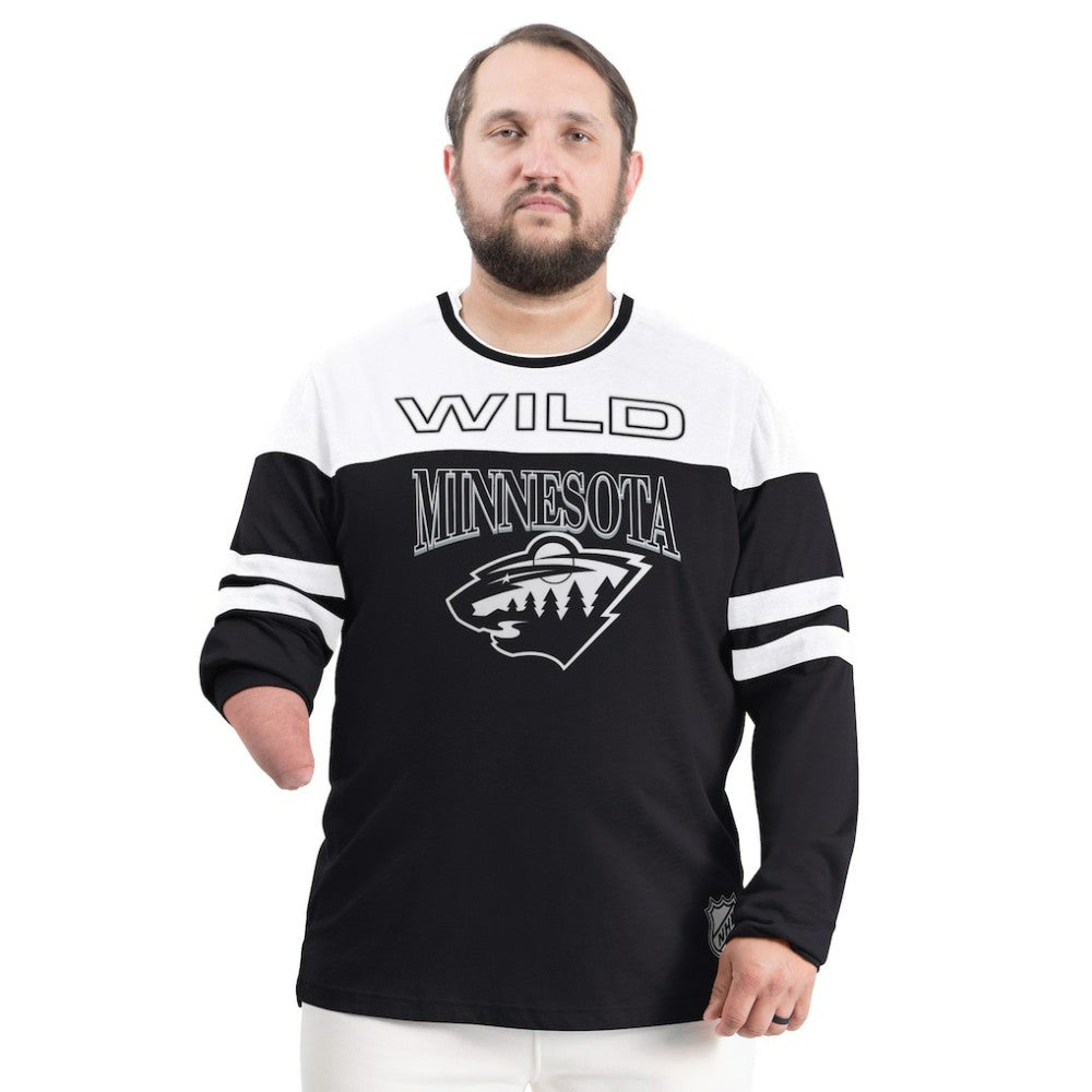 Minnesota Wild G-III Sports by Carl Banks Adaptive Wear Outlast Durene Long-Sleeve T-Shirt - Black - NHL 202986109