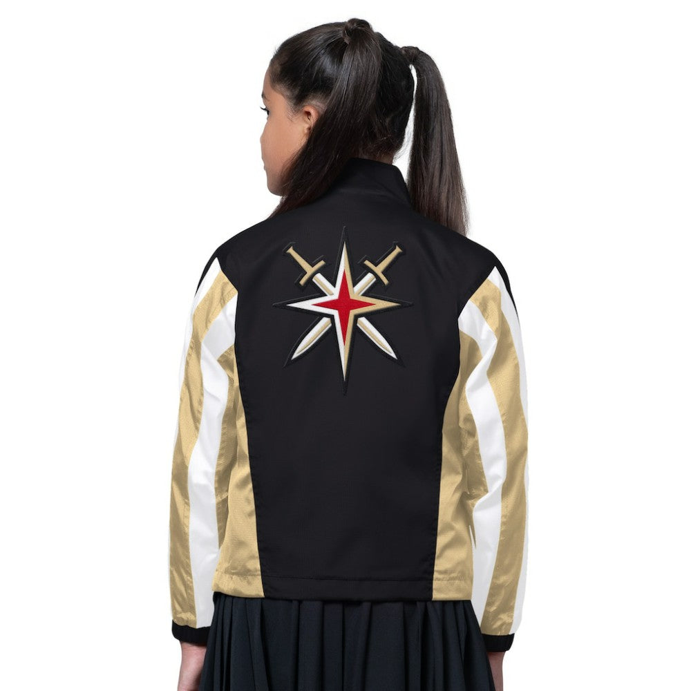 Vegas Golden Knights Starter Girls Key Player Half Zip Jacket - Black/Gold - NHL 202986136