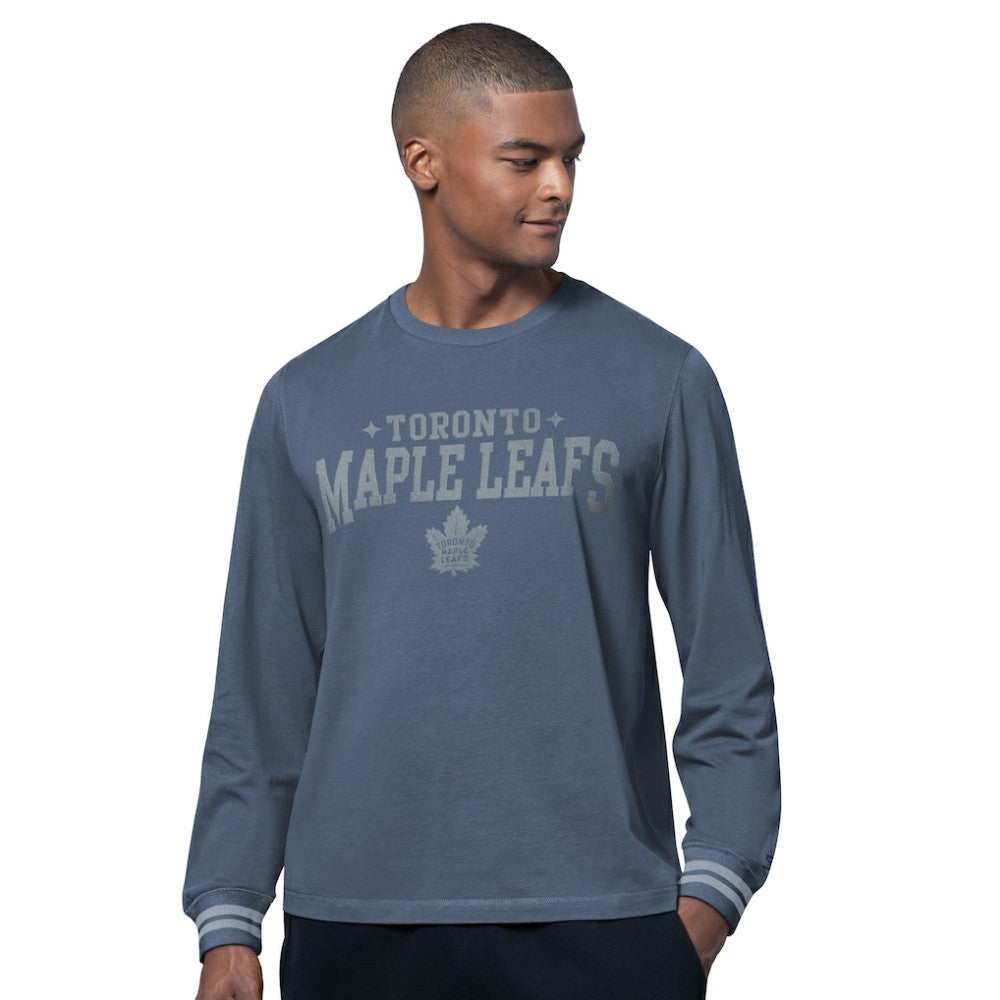 Toronto Maple Leafs Starter Field Long Sleeve T-Shirt - Blue - NHL 202986238