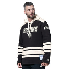 Boston Bruins Starter Slapshot Fashion Hoodie - Black - NHL 202986244