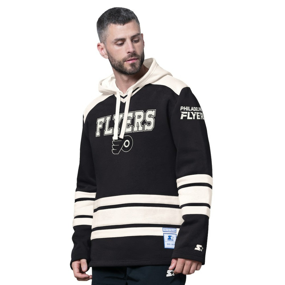 Philadelphia Flyers Starter Slapshot Fashion Hoodie - Black - NHL 202986253