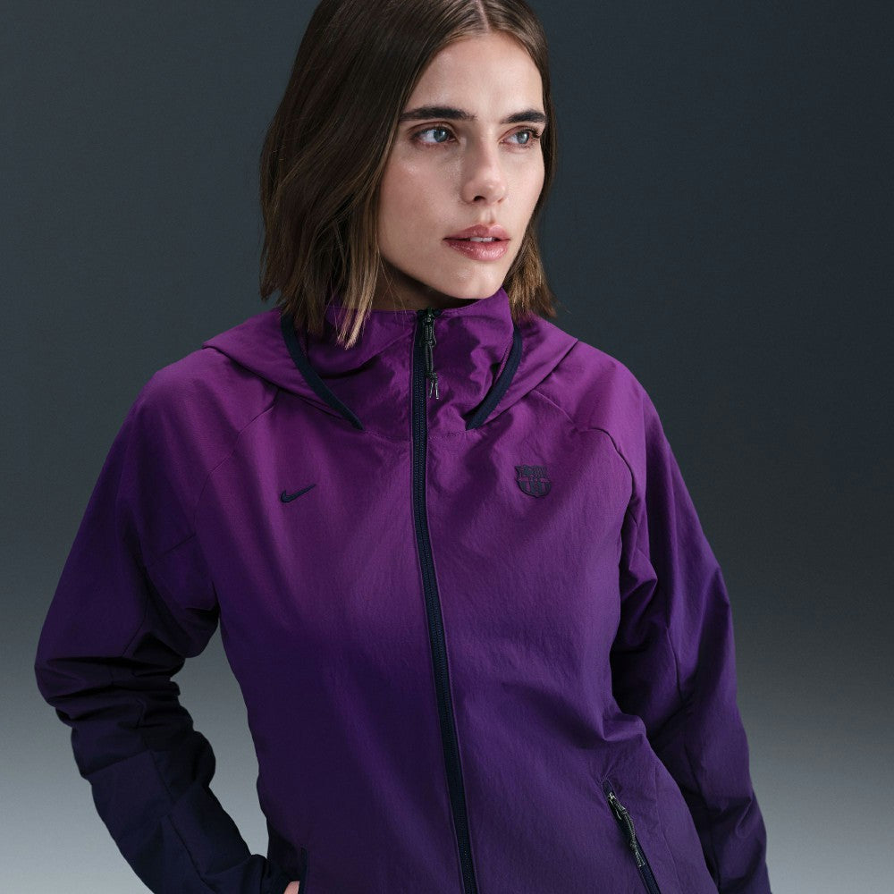 Barcelona Women's AWF Woven Full-Zip Jacket Purple - Nike