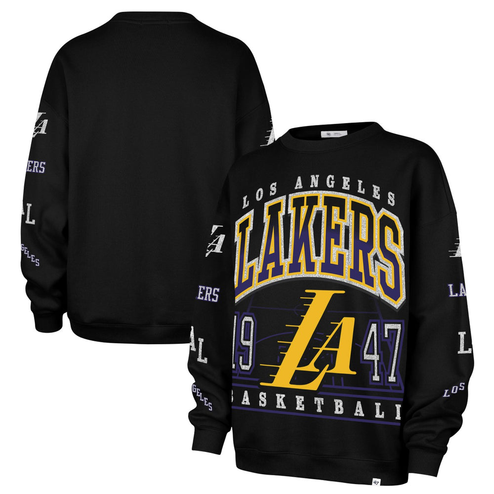 Los Angeles Lakers '47 Women's 2025/26 City Edition Go Big Oversized Sweatshirt Black | 47 brand Near Me