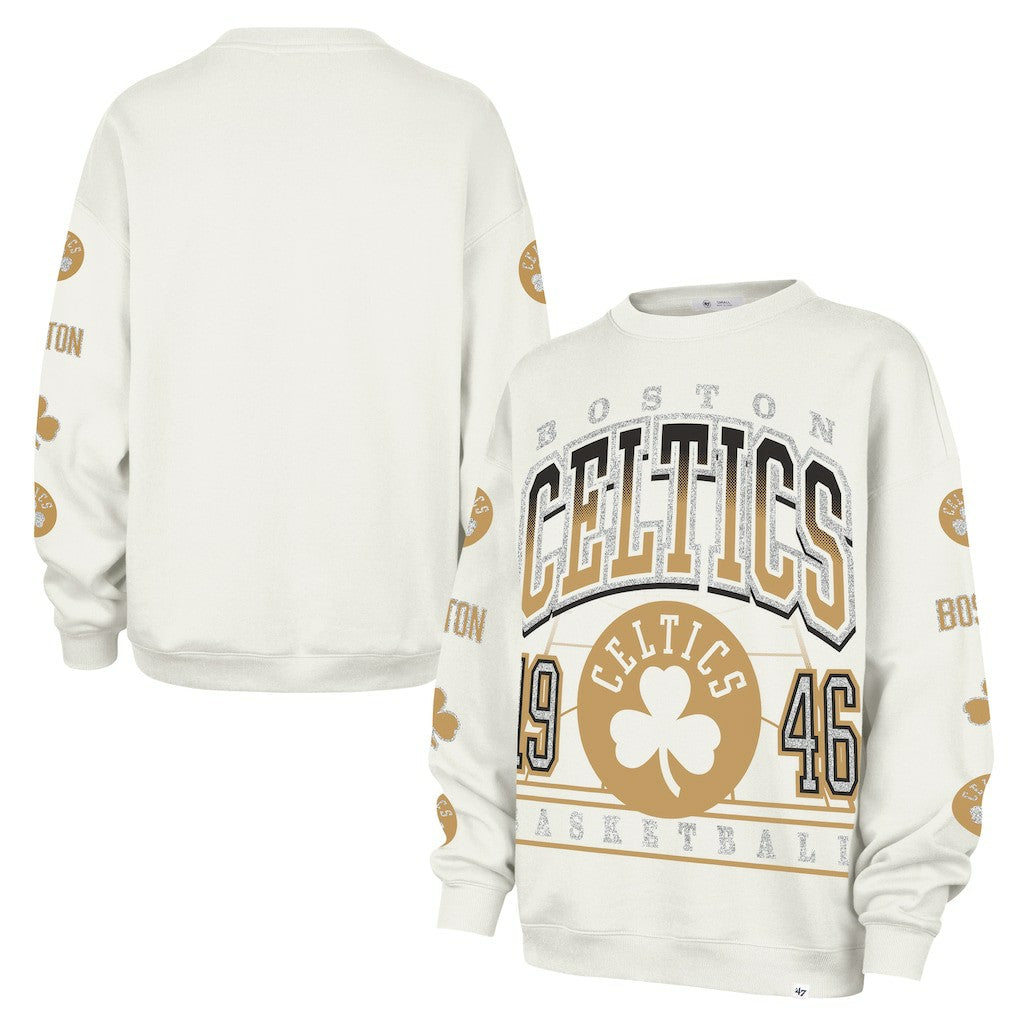 Boston Celtics '47 Women's 2025/26 City Edition Go Big Oversized Sweatshirt Natural | 47 brand online
