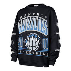 Memphis Grizzlies '47 Women's 2025/26 City Edition Go Big Oversized Sweatshirt Navy | 47 brand