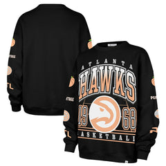 Atlanta Hawks '47 Women's 2025/26 City Edition Go Big Oversized Sweatshirt Black | 47 brand online