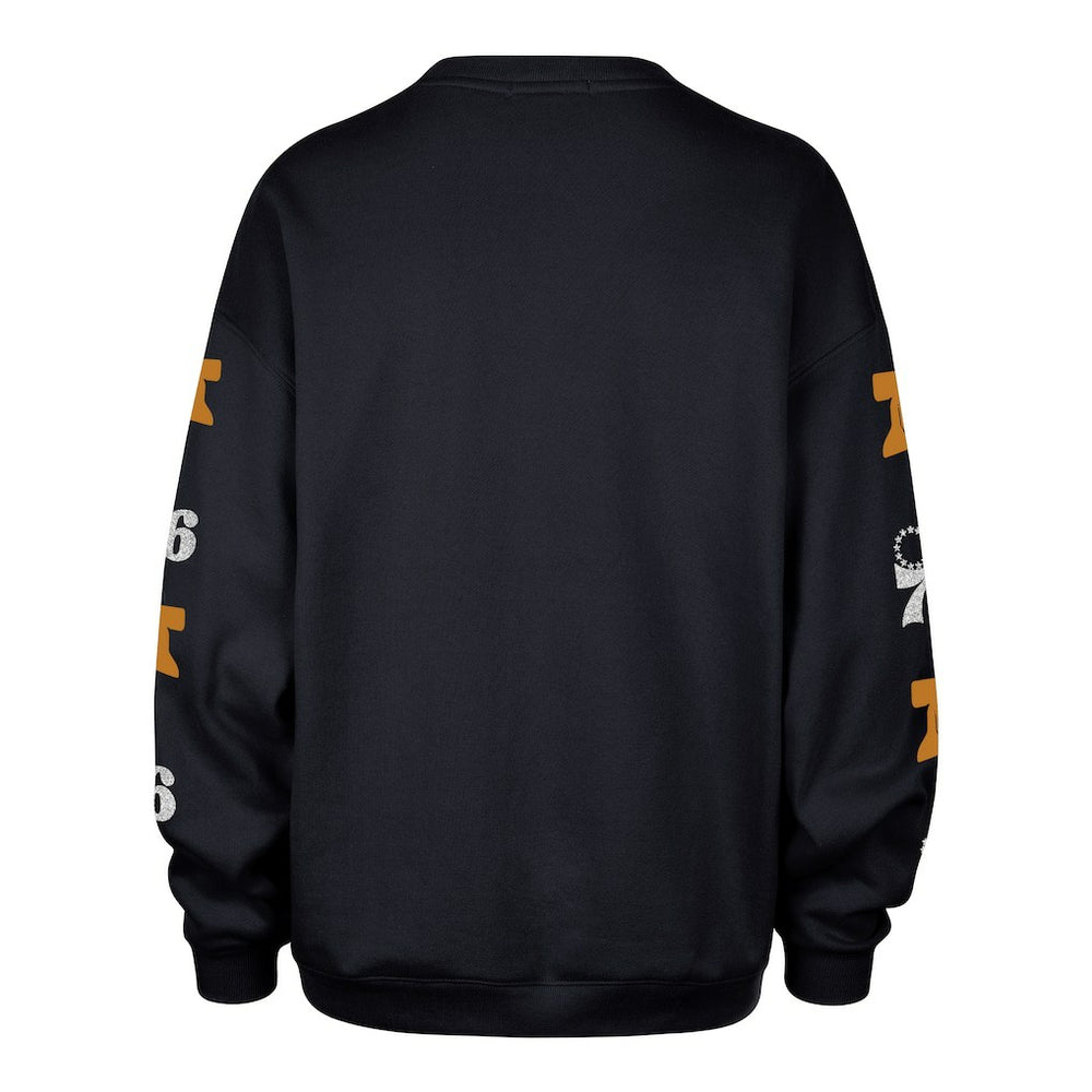 Philadelphia 76ers '47 Women's 2025/26 City Edition Go Big Oversized Sweatshirt Navy | 47 brand US