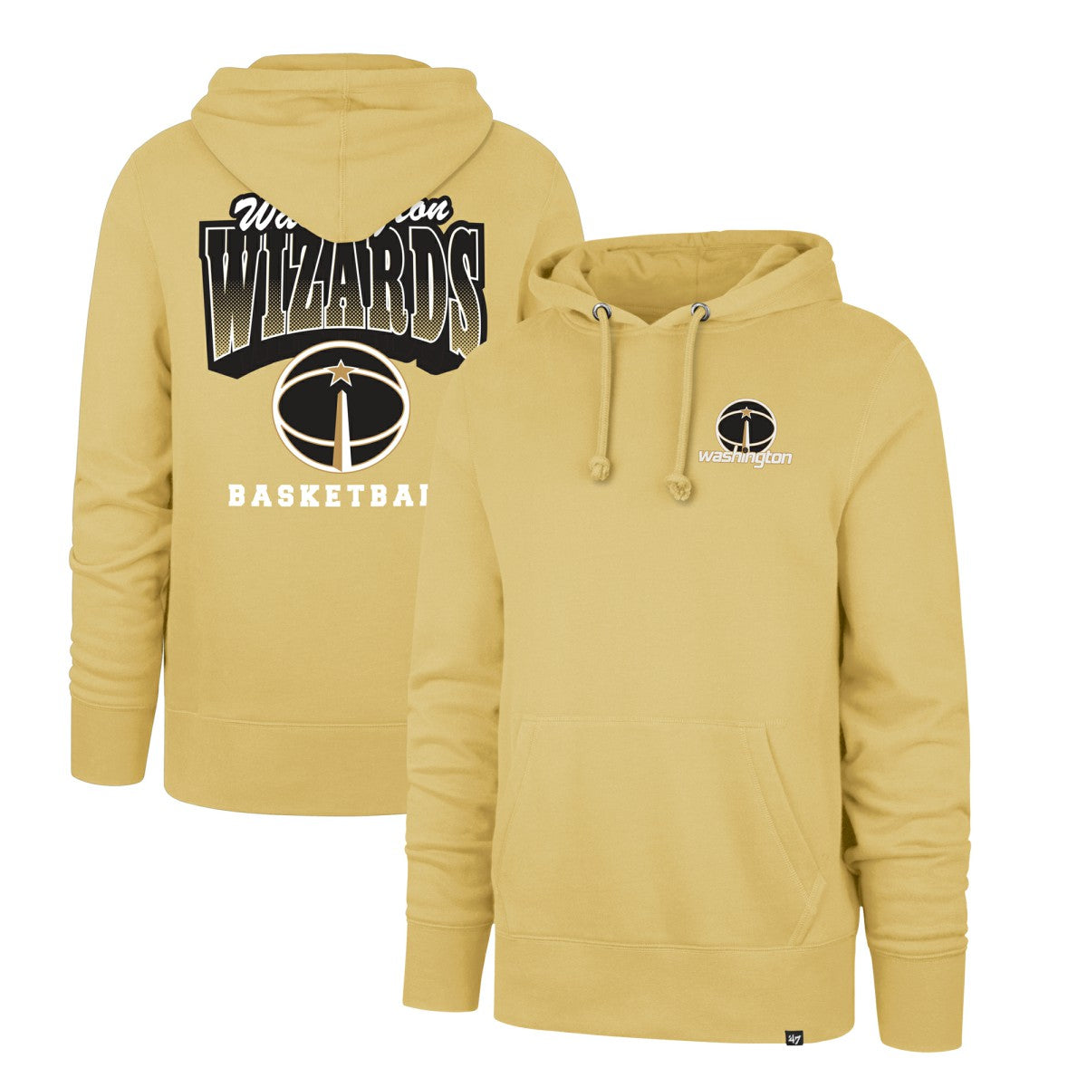 Washington Wizards '47 2025/26 City Edition Jab Step Headline Hoodie Gold | 47 brand discount