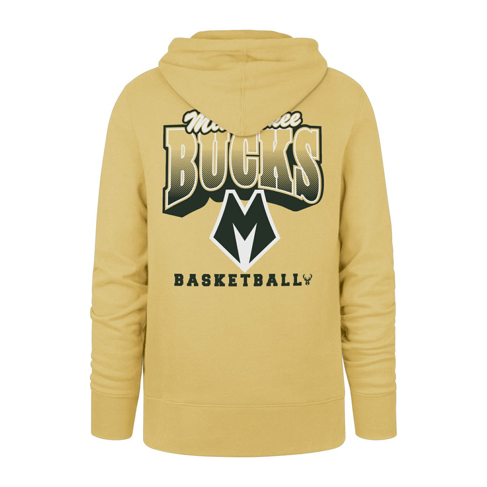 Milwaukee Bucks '47 2025/26 City Edition Jab Step Headline Hoodie Gold | 47 brand for sale