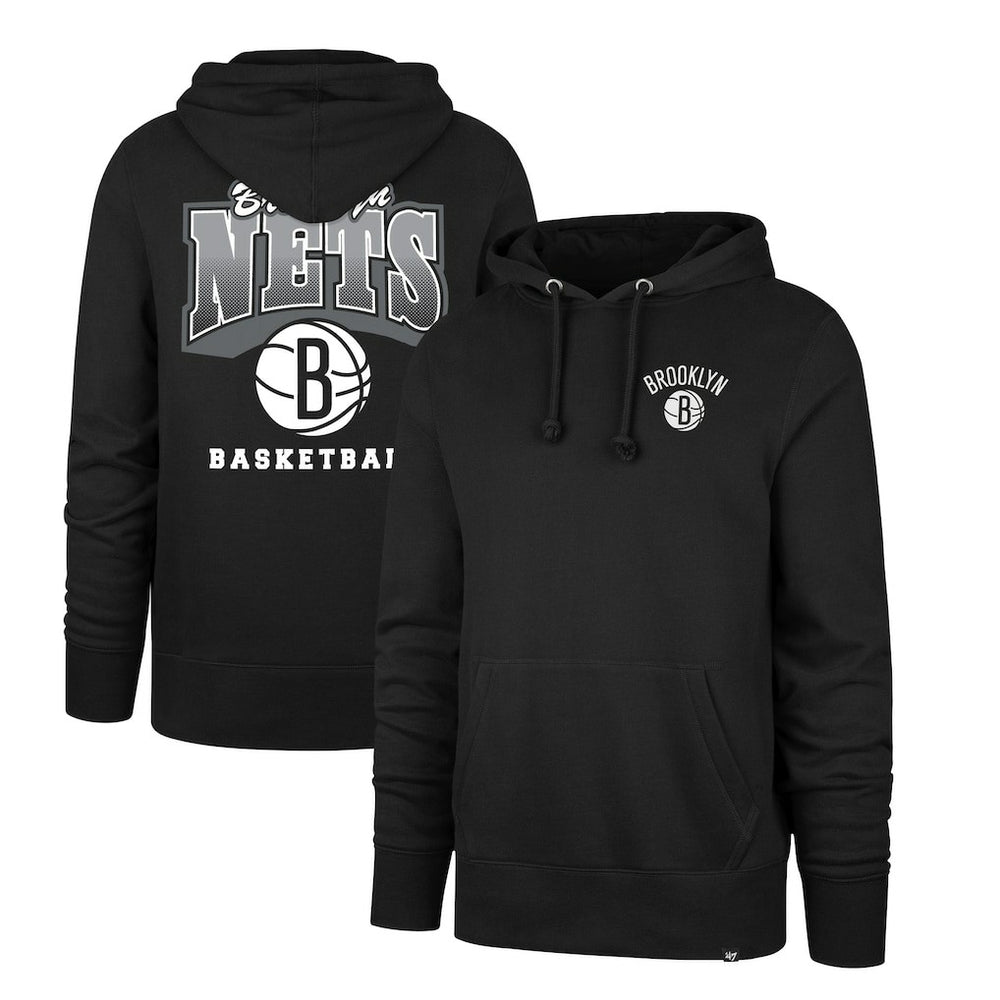 Brooklyn Nets '47 2025/26 City Edition Jab Step Headline Hoodie Black | 47 brand US