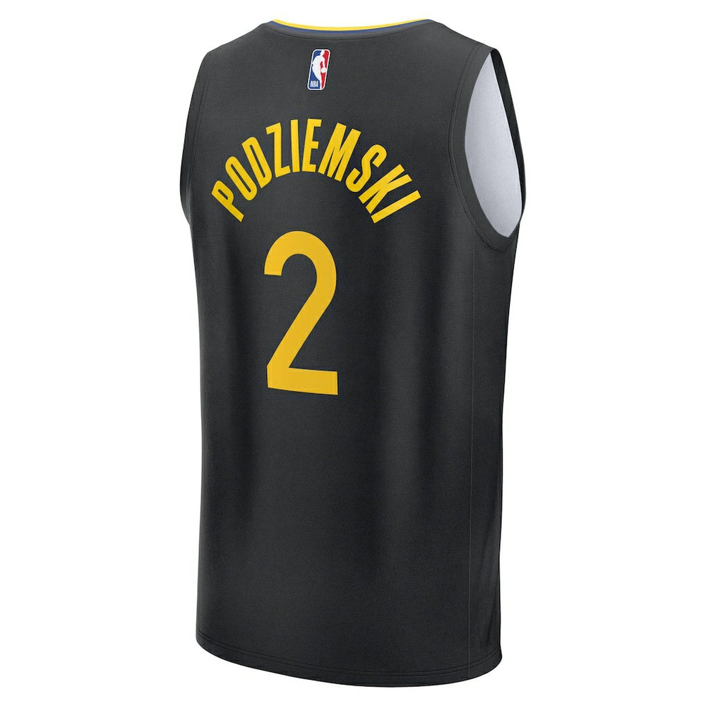 Brandin Podziemski Golden State Warriors Fast Break Replica Player Jersey for sale Statement Editi- Black | Fanatics US