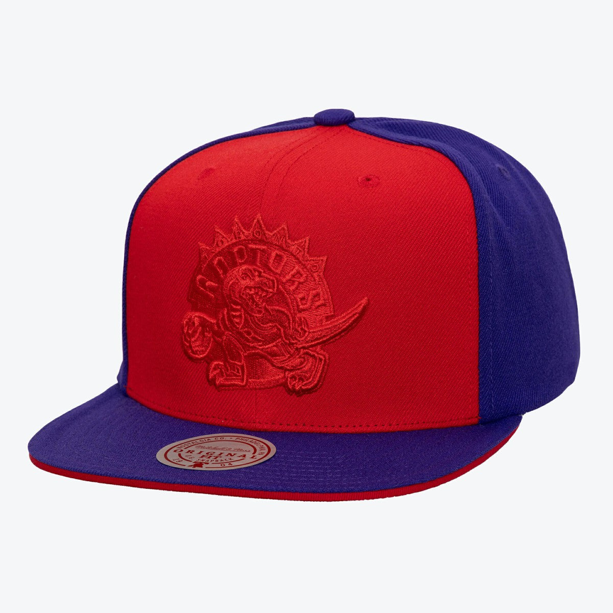 Toronto Raptors Color Pop Snapback Hat Red/Purple | Mitchell & Ness for sale