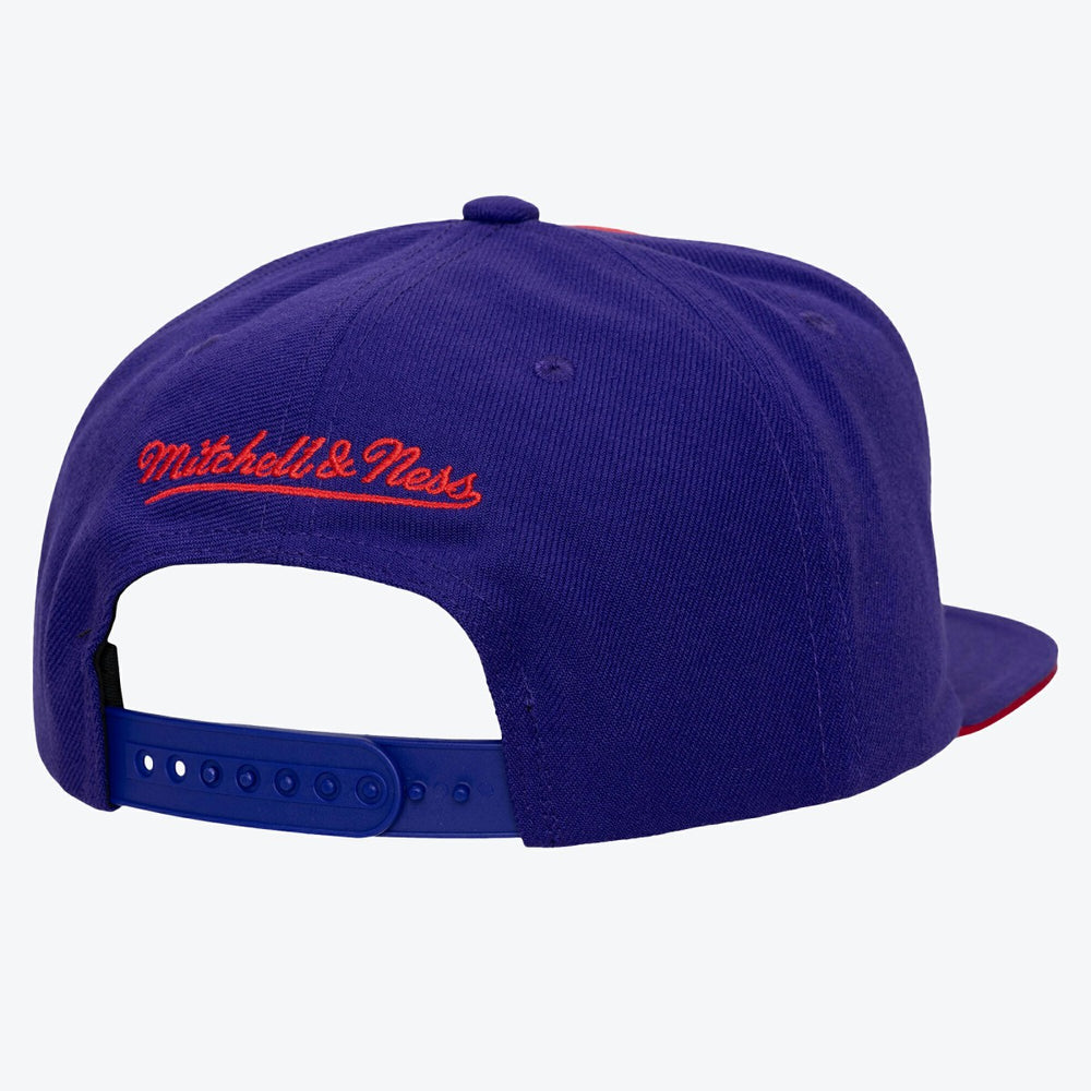Toronto Raptors Color Pop Snapback Hat Red/Purple | Mitchell & Ness for sale