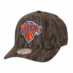 New York Knicks Hidden Pro-Crown Adjustable Hat Camo | Mitchell & Ness US