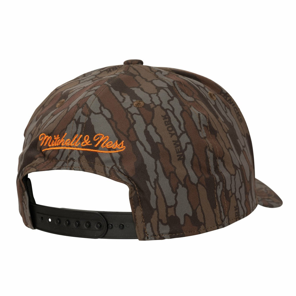 New York Knicks Hidden Pro-Crown Adjustable Hat Camo | Mitchell & Ness US