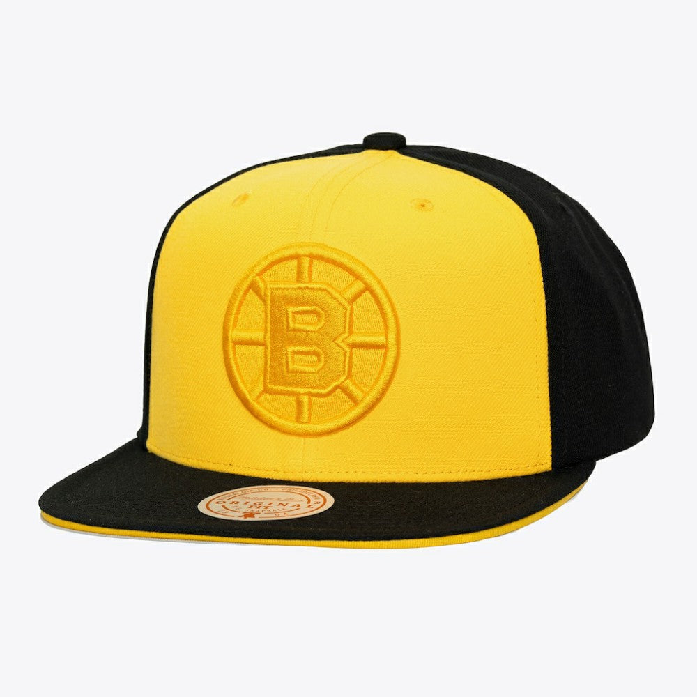 Boston Bruins Mitchell & Ness Color Pop Snapback Hat - Gold/Black - NHL 202986762