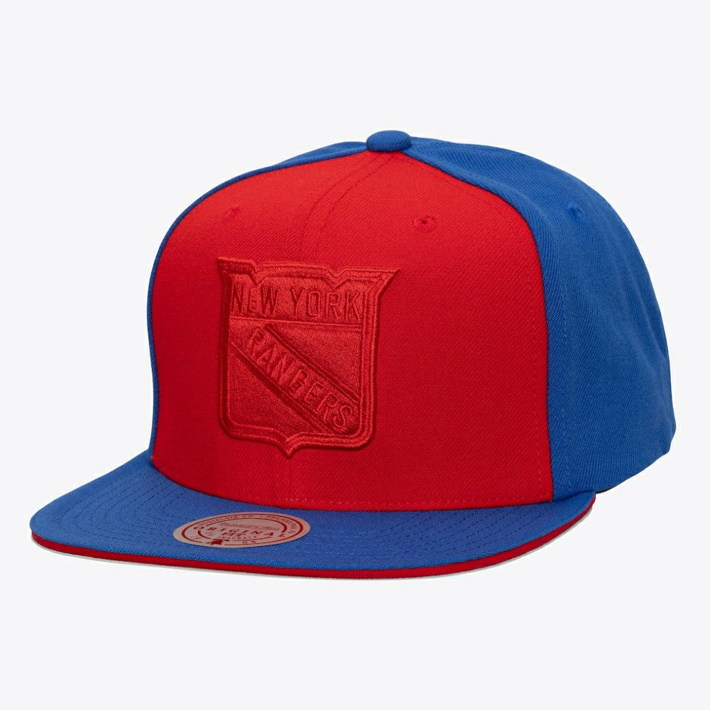 New York Rangers Mitchell & Ness Color Pop Snapback Hat - Red/Blue - NHL 202986763