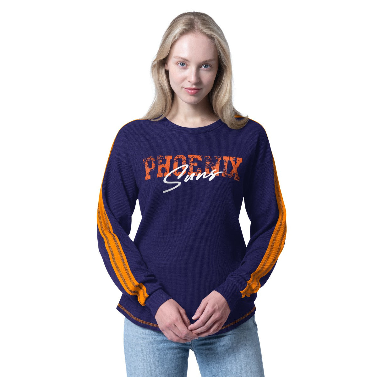Phoenix Suns G-III 4Her by Carl Banks Women's Advantage Tri-Blend Long Sleeve T-Shirt Purple