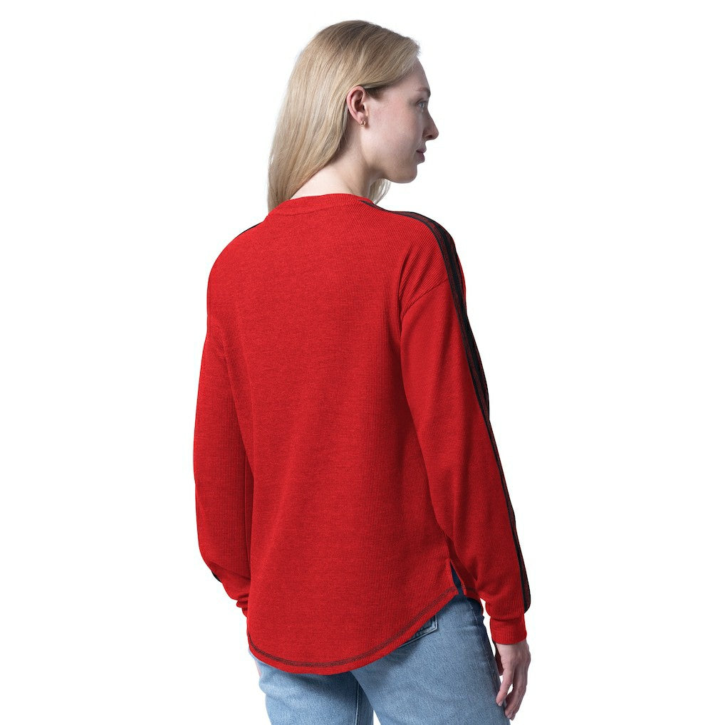 Chicago Bulls G-III 4Her by Carl Banks Women's Advantage Tri-blend Long Sleeve T-Shirt Red
