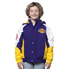 Los Angeles Lakers Starter Youth All Time Pro Jr. Full-Zip Hoodie Jacket Purple/Gold