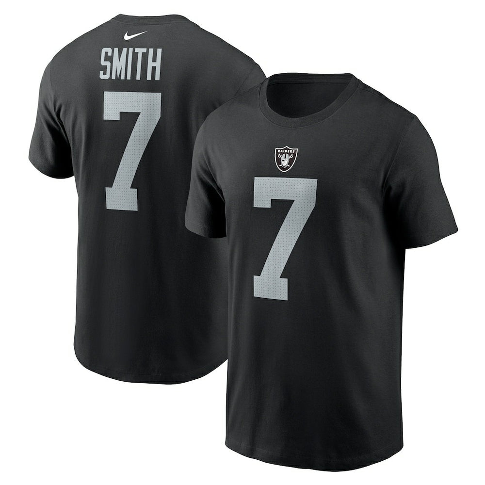Nike Geno Smith Las Vegas Raiders Name & Number T-Shirt Black