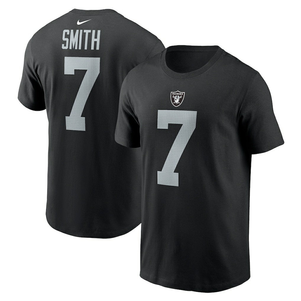 Nike Geno Smith Las Vegas Raiders Name & Number T-Shirt Black