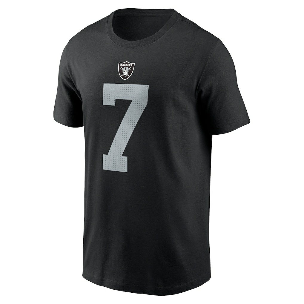 Nike Geno Smith Las Vegas Raiders Name & Number T-Shirt Black
